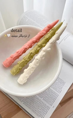 قالب سیلیکونی ست قلمی و استوانه کاملیا